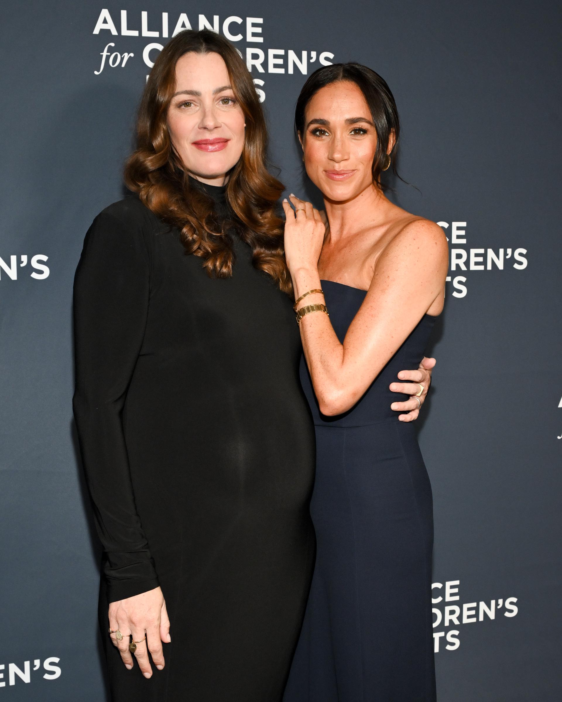 Kelly McKee Zajfen and Meghan, Duchess of Sussex at The Alliance for Children's Rights 34th Annual Champions for Children held at Beverly Wilshire on 19 March 2026 in Beverly Hills, California. | Source: Getty Images