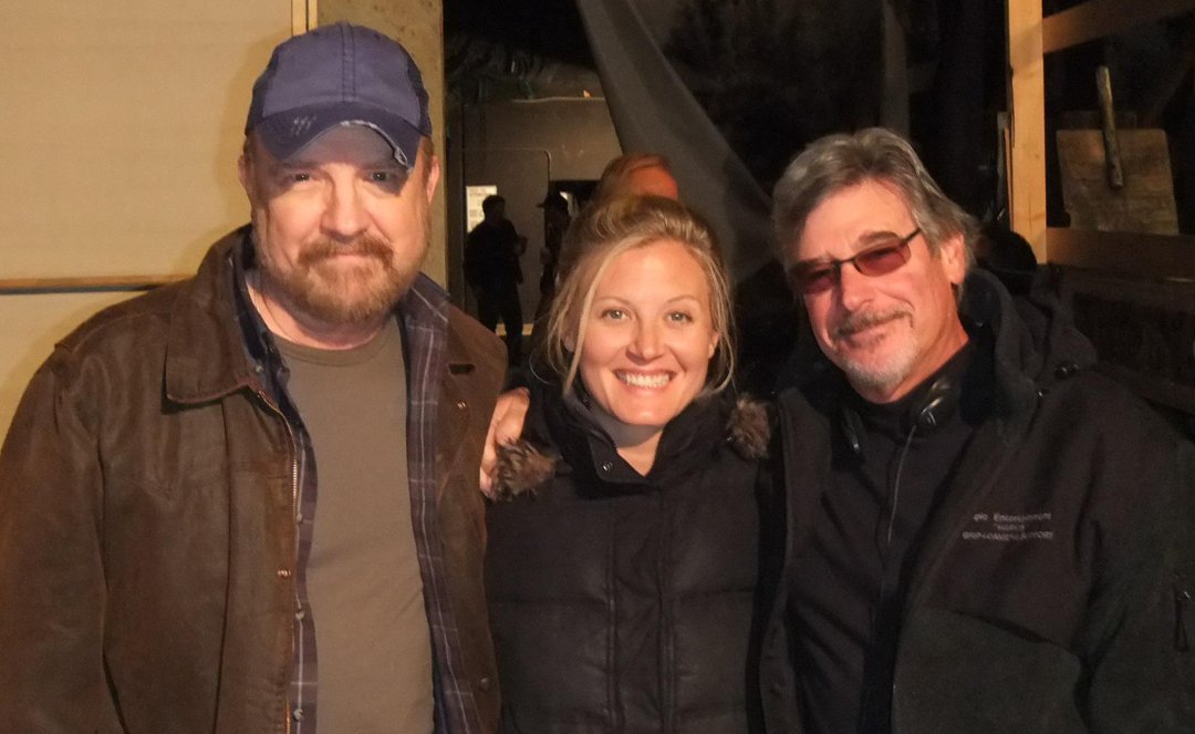 Jim Beaver and Carrie Anne Fleming on set with colleagues | Source: Facebook/jim.beaver.7731