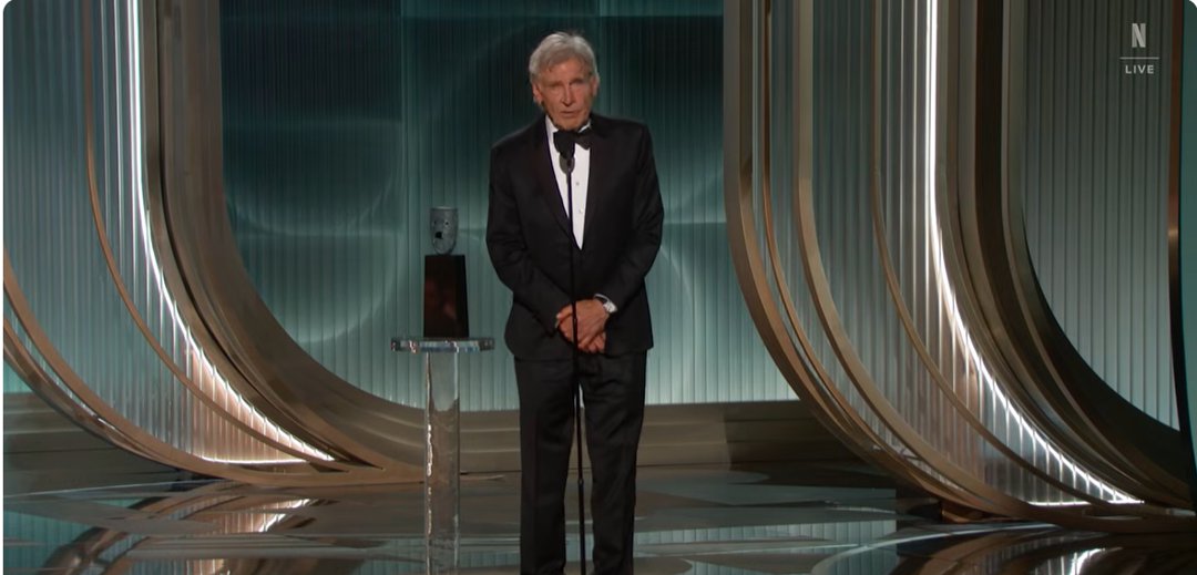 Harrison Ford pays tribute to those who help-ed shape his path to success. | Source: YouTube/Netflix