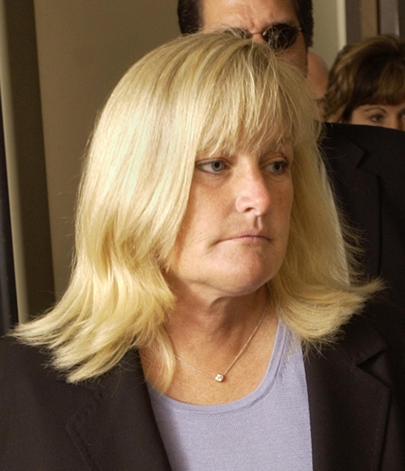 Debbie Rowe at the Santa Barbara County courthouse in Santa Maria, California on April 28, 2005. | Source: Getty Images