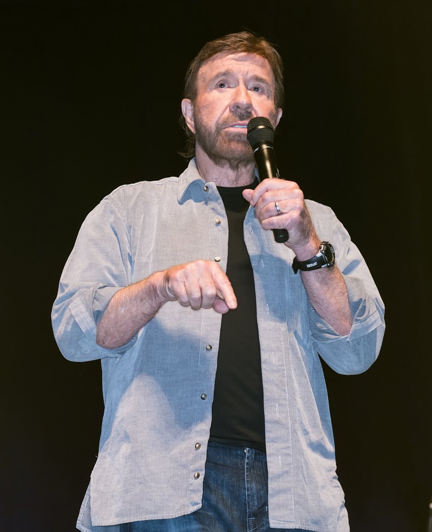 Chuck Norris make his Wizard World Comic Con debut during Wizard World Comic Con Philadelphia 2017 - Day 3 at Pennsylvania Convention Center on June 3, 2017 in Philadelphia, Pennsylvania.  | Source: Getty Images
