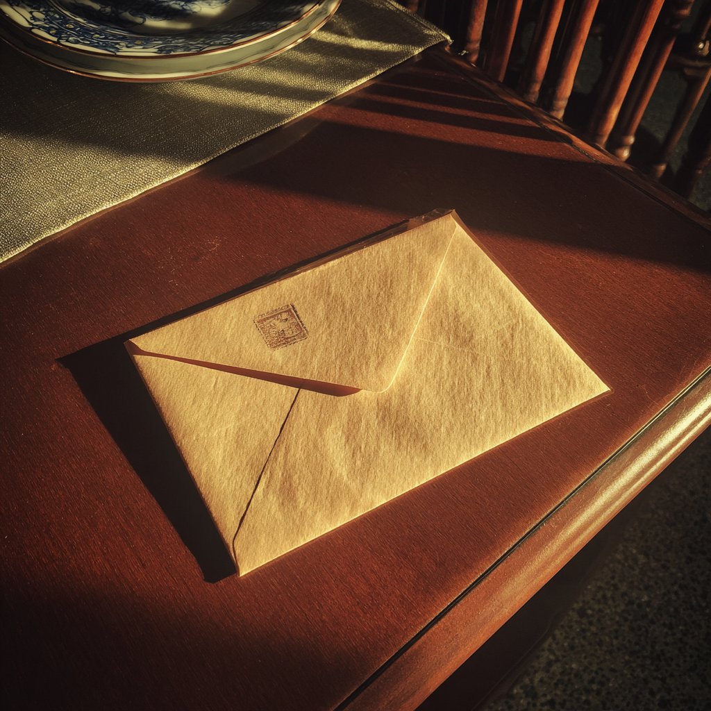 A manila envelope on a table | Source: Midjourney