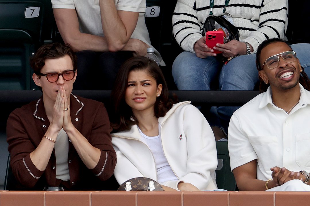 From red carpets to tennis courts, the couple were seen sharing every heart-pounding moment of the BNP Paribas Open final at Indian Wells Tennis Garden on 17 March 2024. As Carlos Alcaraz battled Daniil Medvedev, Tom looked tense with anticipation while Zendaya leaned in beside him — a shared passion on full display, even in the stands.