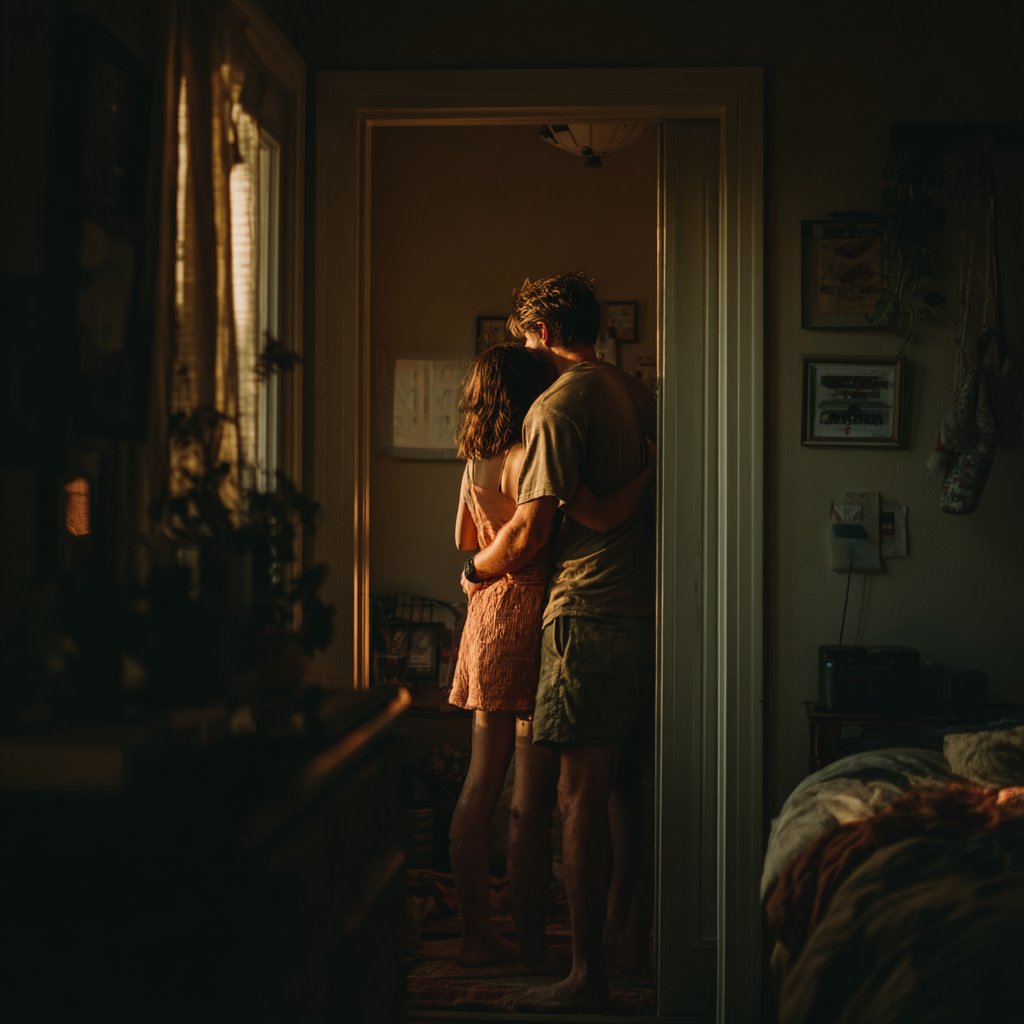 A happy couple embracing | Source: Midjourney