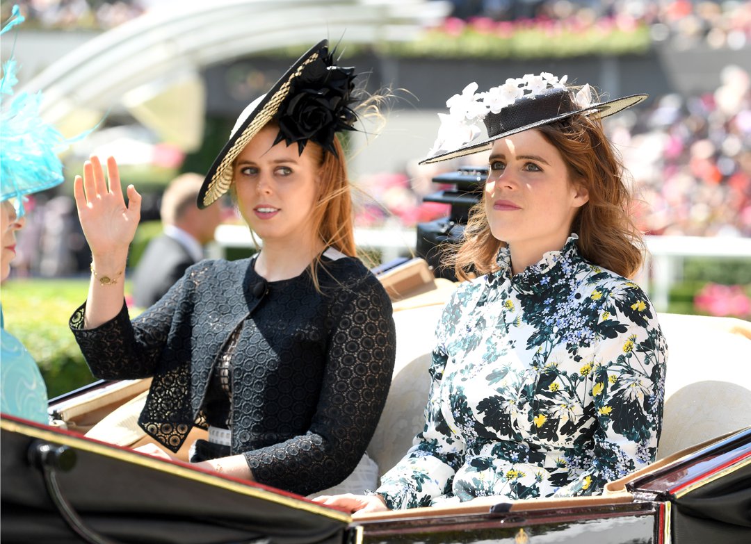 Princess Beatrice of York and Princess Eugenie of York attend Royal Ascot Day 3 at Ascot Racecourse on 21 June 2018 in Ascot, United Kingdom. | Source: Getty Images