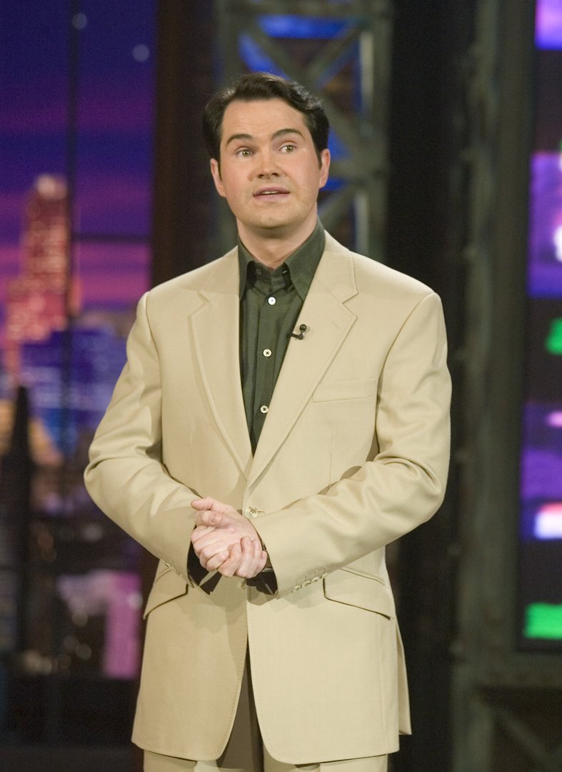 Jimmy Carr performing stand-up on