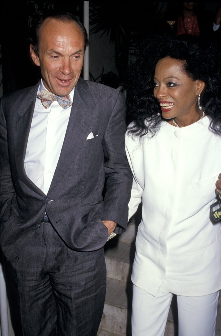 Arne Naess and Diana Ross at Spago on March 26, 1987, in Los Angeles, California | Source: Getty Images