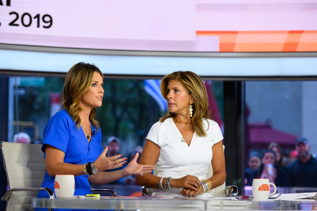 Savannah Guthrie and Hoda Kotb appear on “Today,” September 9, 2019 | Source: Getty Images