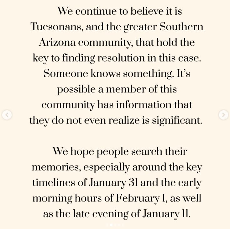 The Guthrie family points to the local community as key to solving the case, as posted on March 21, 2026 | Source: Instagram/savannahguthrie