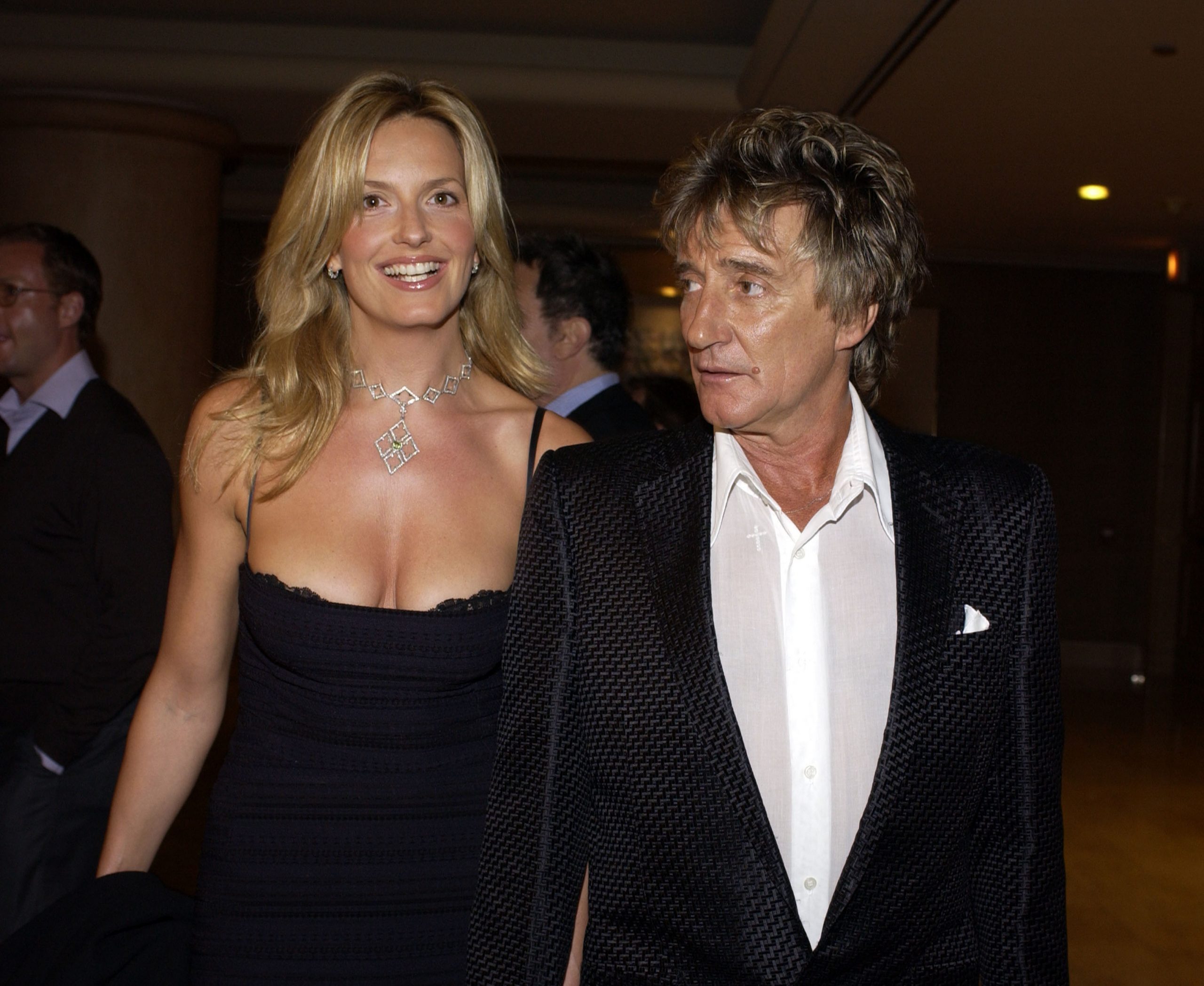 Penny Lancaster & Rod Stewart during Rod Stewart Performing Songs From 