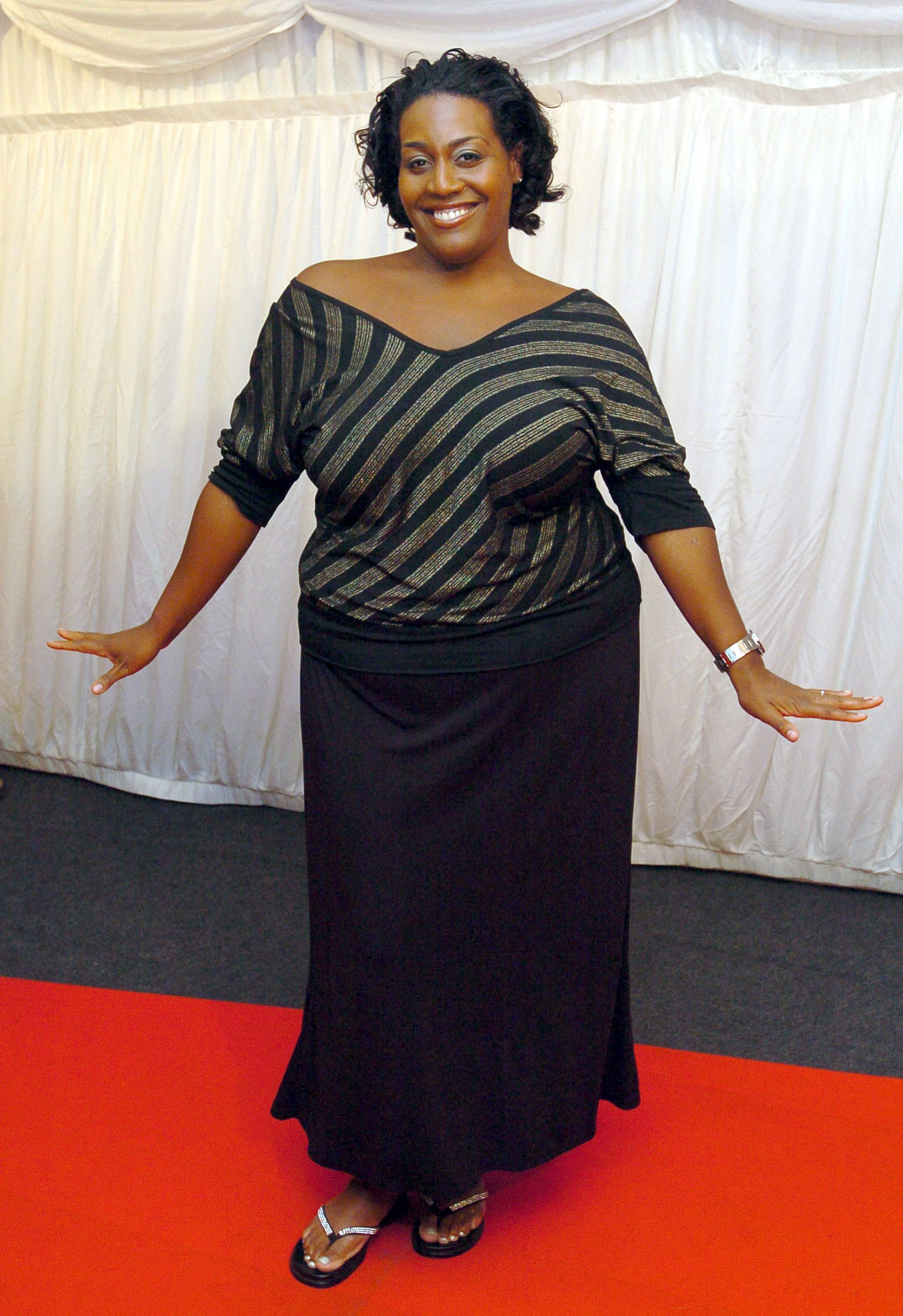 Alison Hammond flashes a dazzling smile as she steps out for ITV's 
