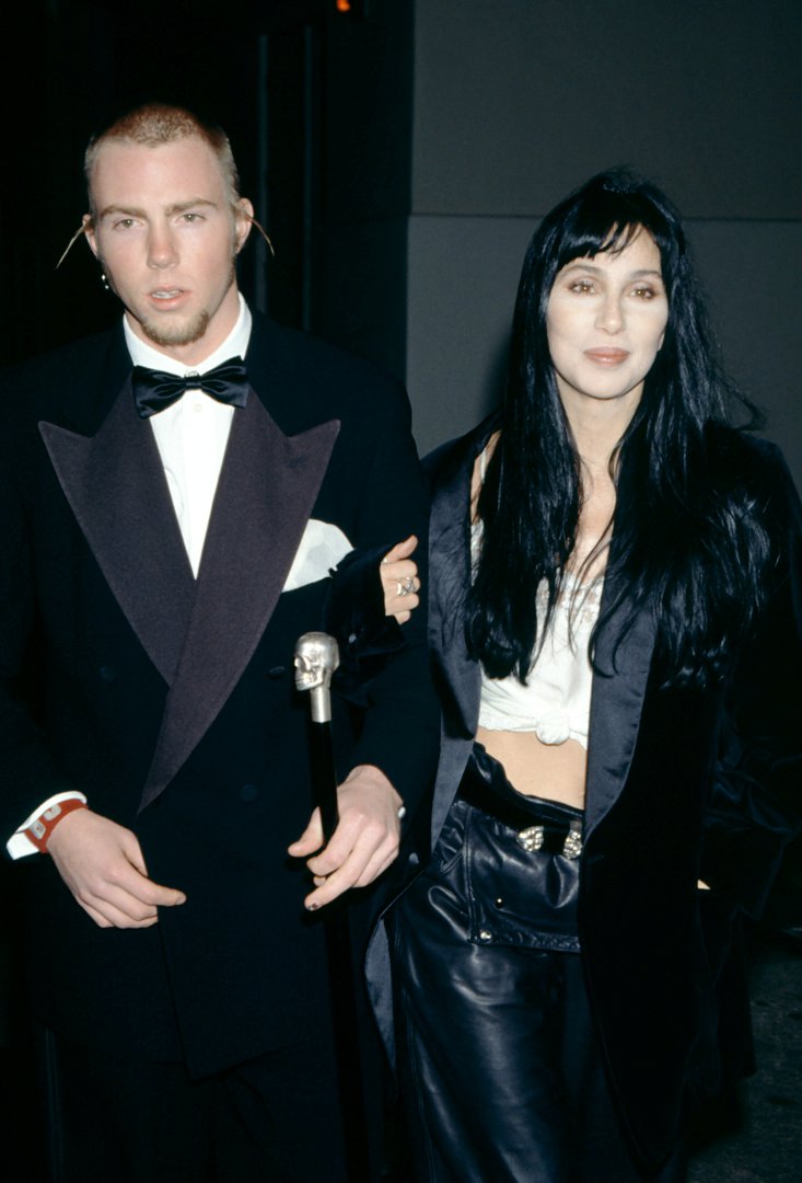 Elijah Blue Allman and Cher at the 5th Annual Fire and Ice Ball in Century City, California on December 7, 1994. | Source: Getty Images