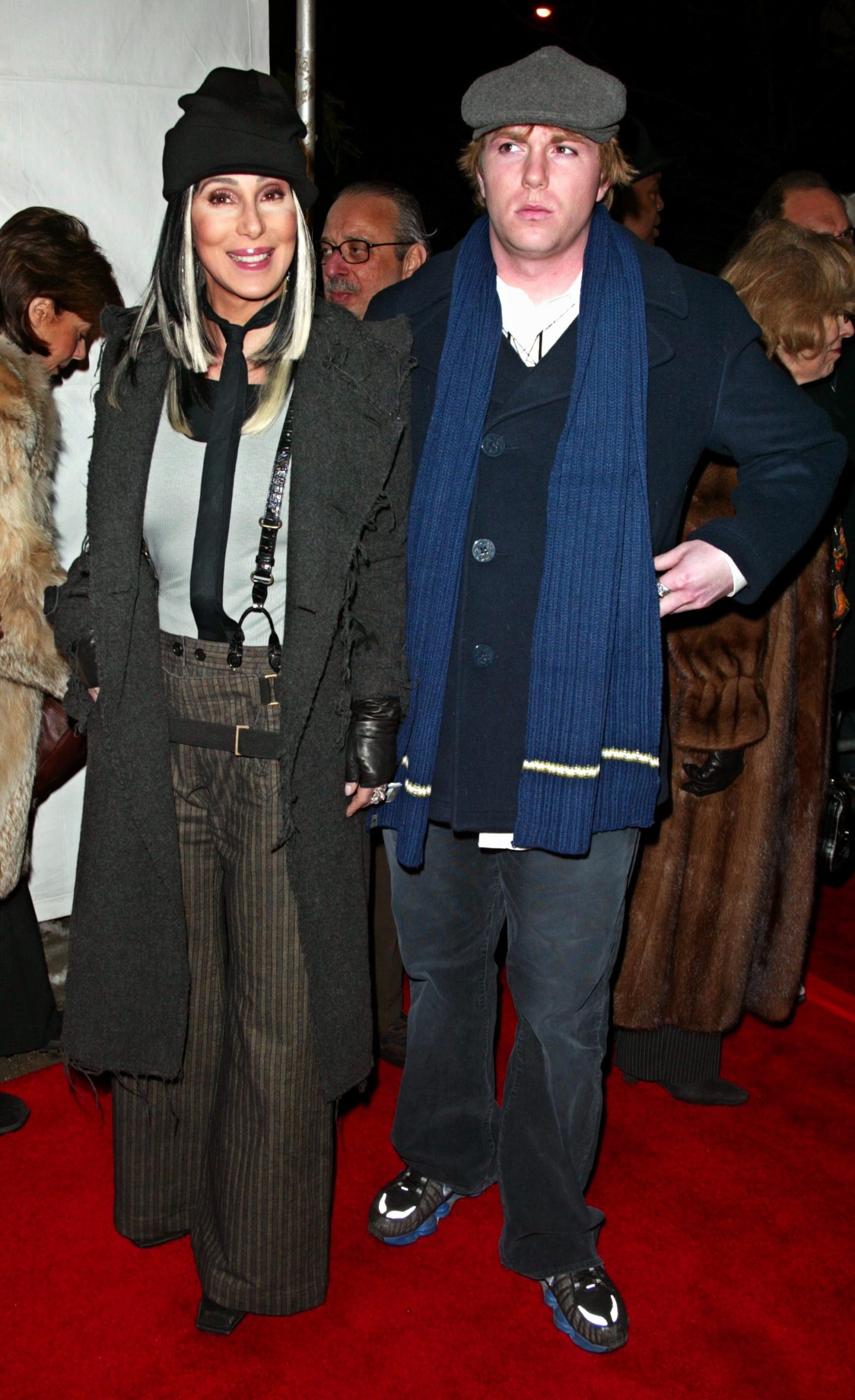 Cher and Elijah Blue Allman at the premiere of