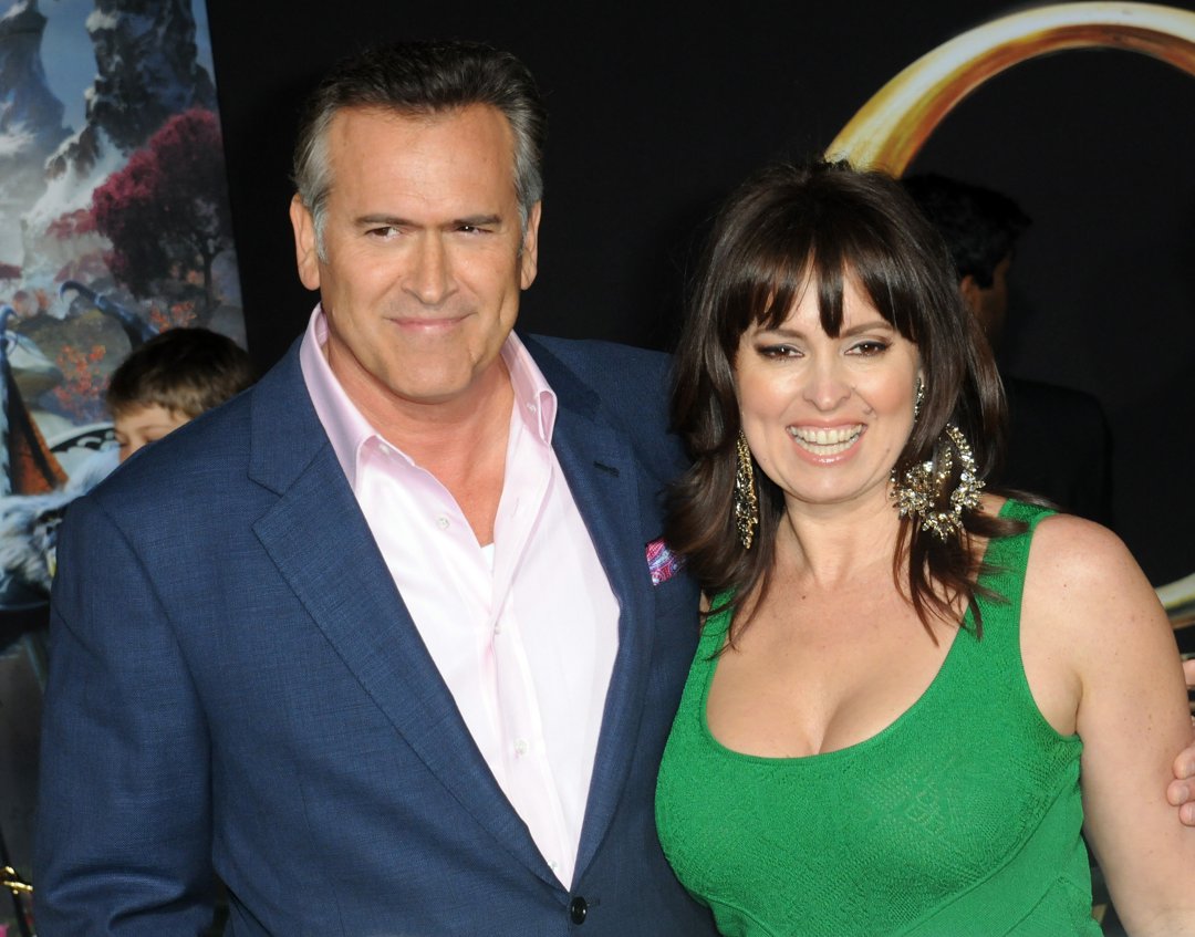 Bruce Campbell and wife Ida Gearon attend the premiere of 
