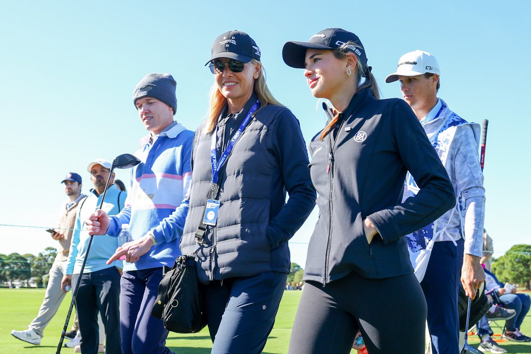 Kai Trump walks with her mother, Vanessa, near the 10th green during The ANNIKA driven by Gainbridge, at Pelican Golf Club in Belleair, Florida on November 12, 2025. | Source: Getty Images