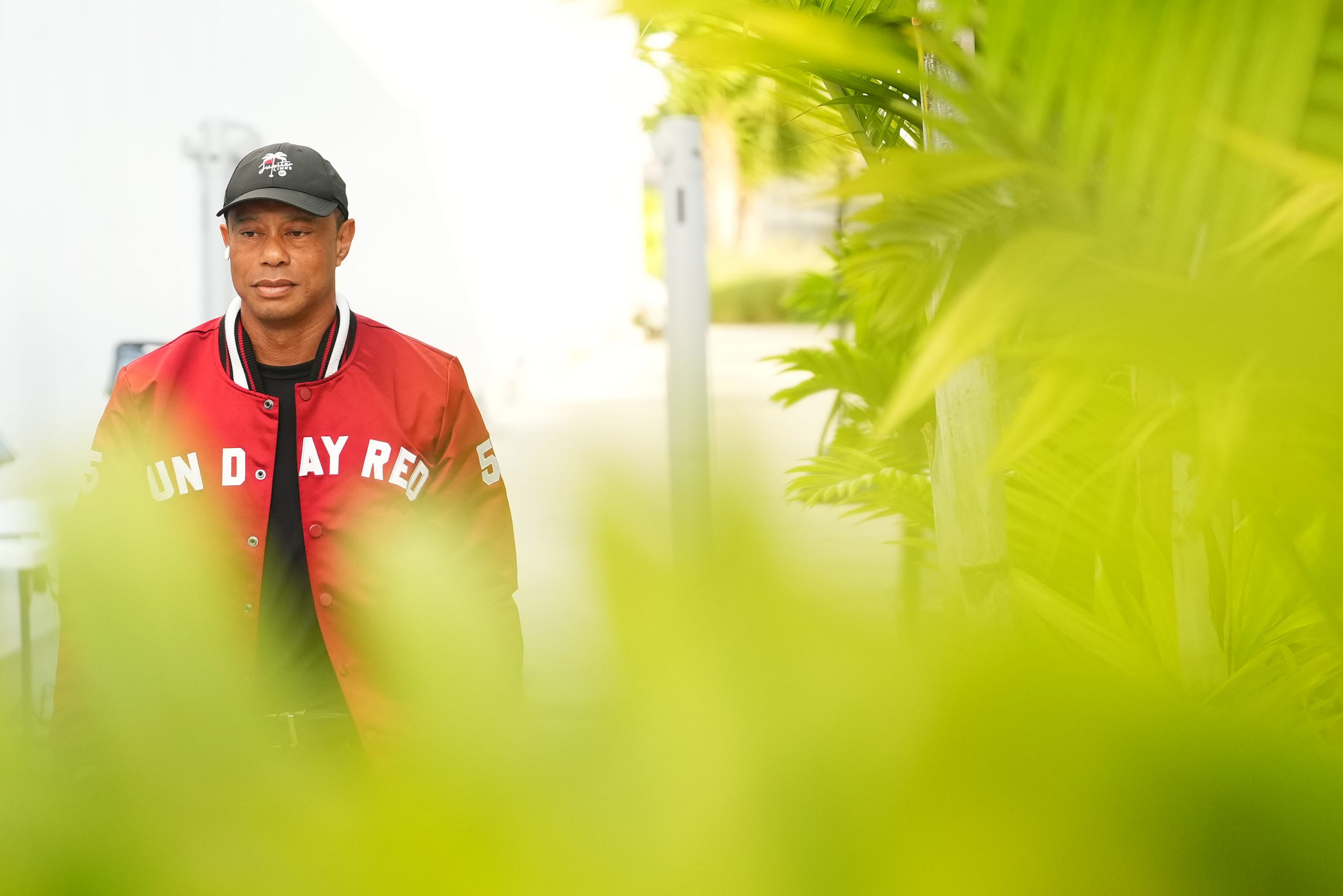 Tiger Woods at SoFi Center in Palm Beach Gardens, Florida on January 13, 2026. | Source: Getty Images