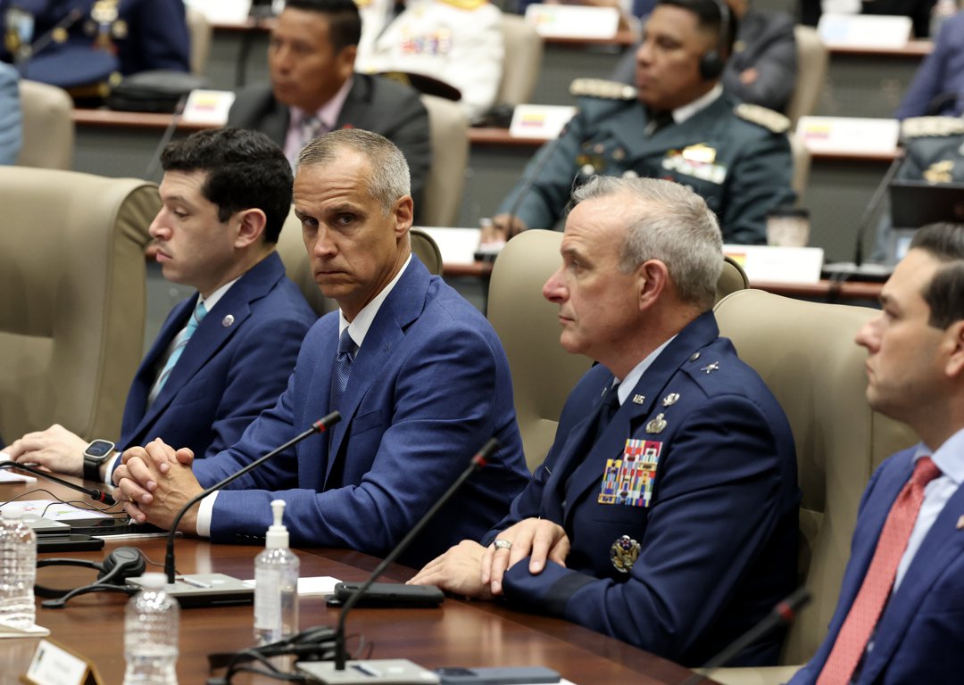 Corey Lewandowski during the inaugural Americas Counter Cartel Conference on March 5, 2026 | Source: Getty Images