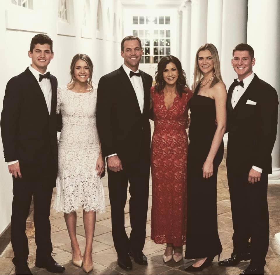 Bryon and Kristi Noem with family, dated December 26, 2020 | Source: Facebook/bryonnoem