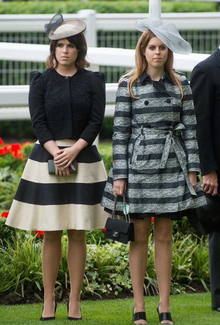 Princess Eugenie and Princess Beatrice on Day 1 of the Royal Ascot at Ascot Racecourse on June 18, 2013, in England. | Source: Getty Images