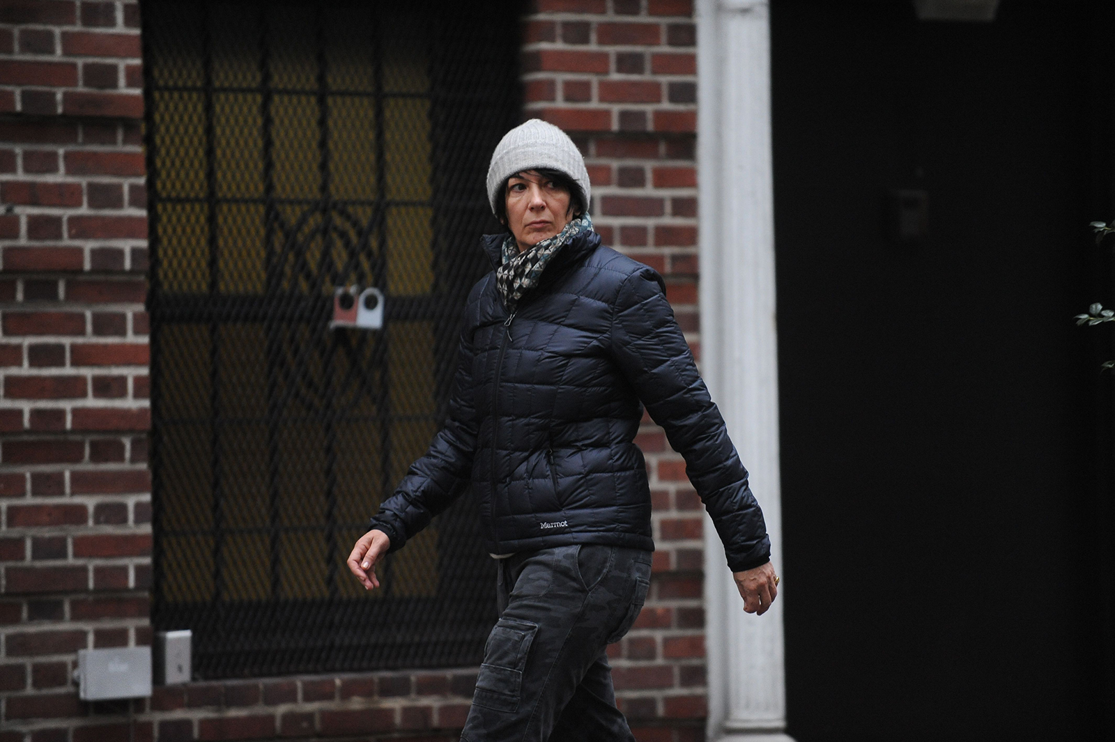 Ghislaine Maxwell is seen after walking out the side door of her townhouse in Manhattan, New York, on 4 January 2015. | Source: Getty Images