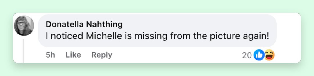 Netizen comment about Michelle Obama, posted on March 9, 2026. | Source: Facebook/Fox News