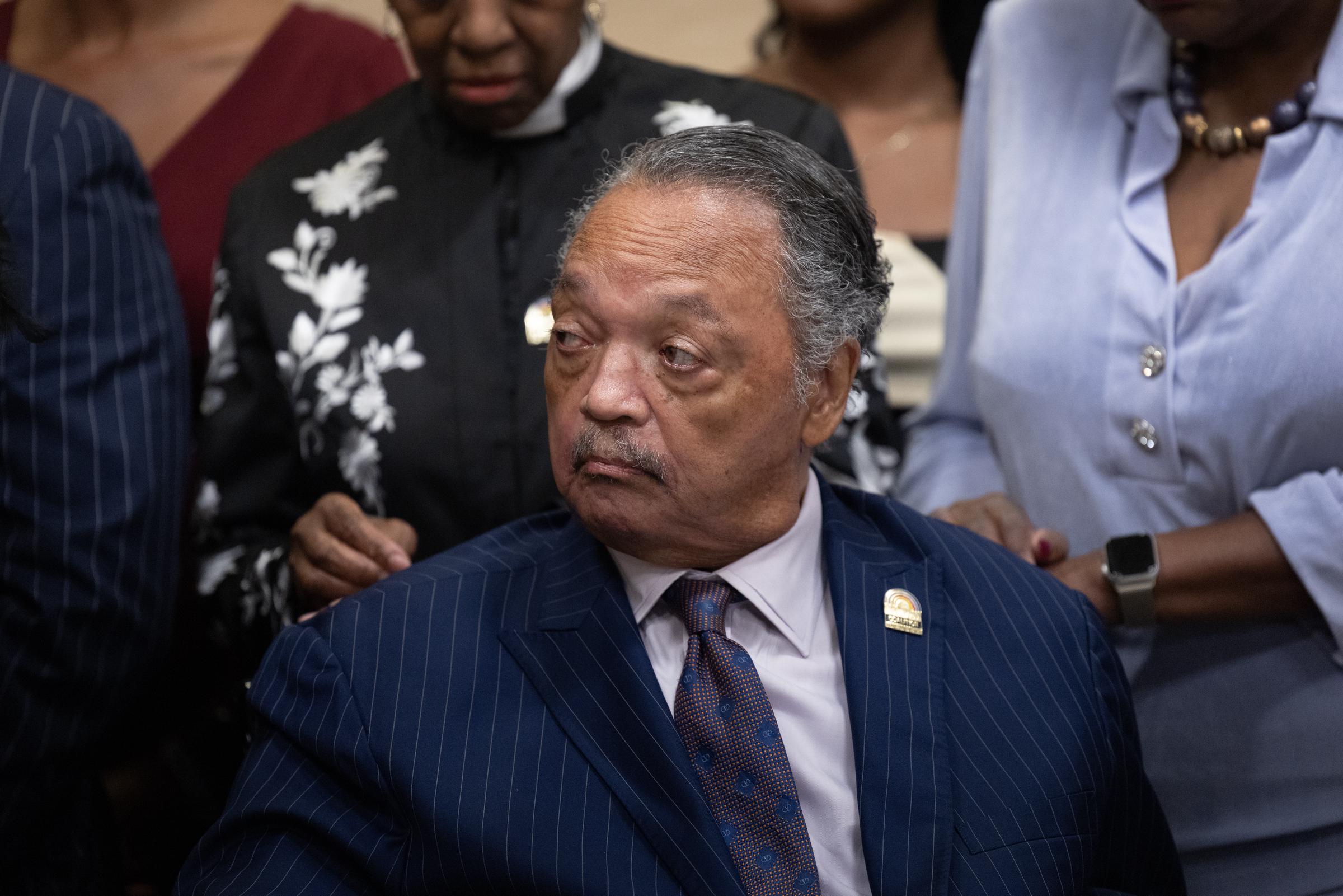 Rev. Jesse Jackson pictured on July 31, 2025. | Source: Getty Images