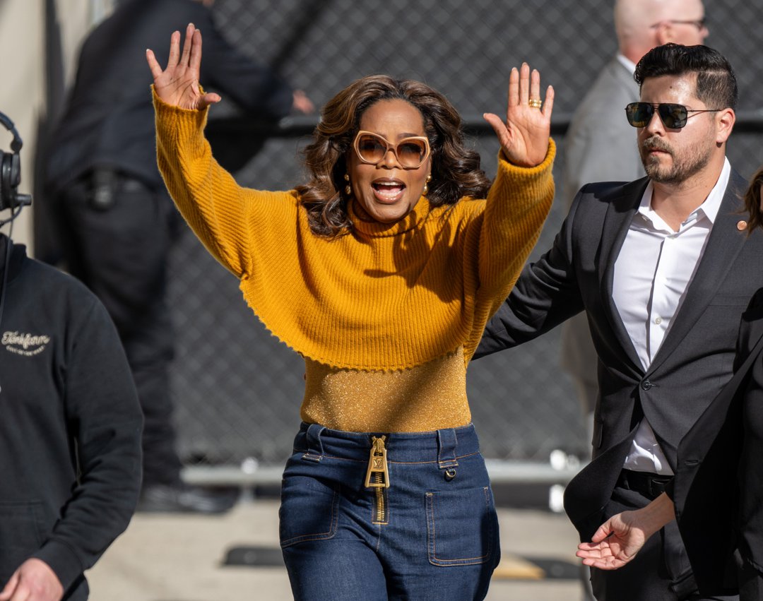 Oprah Winfrey is seen arriving at 