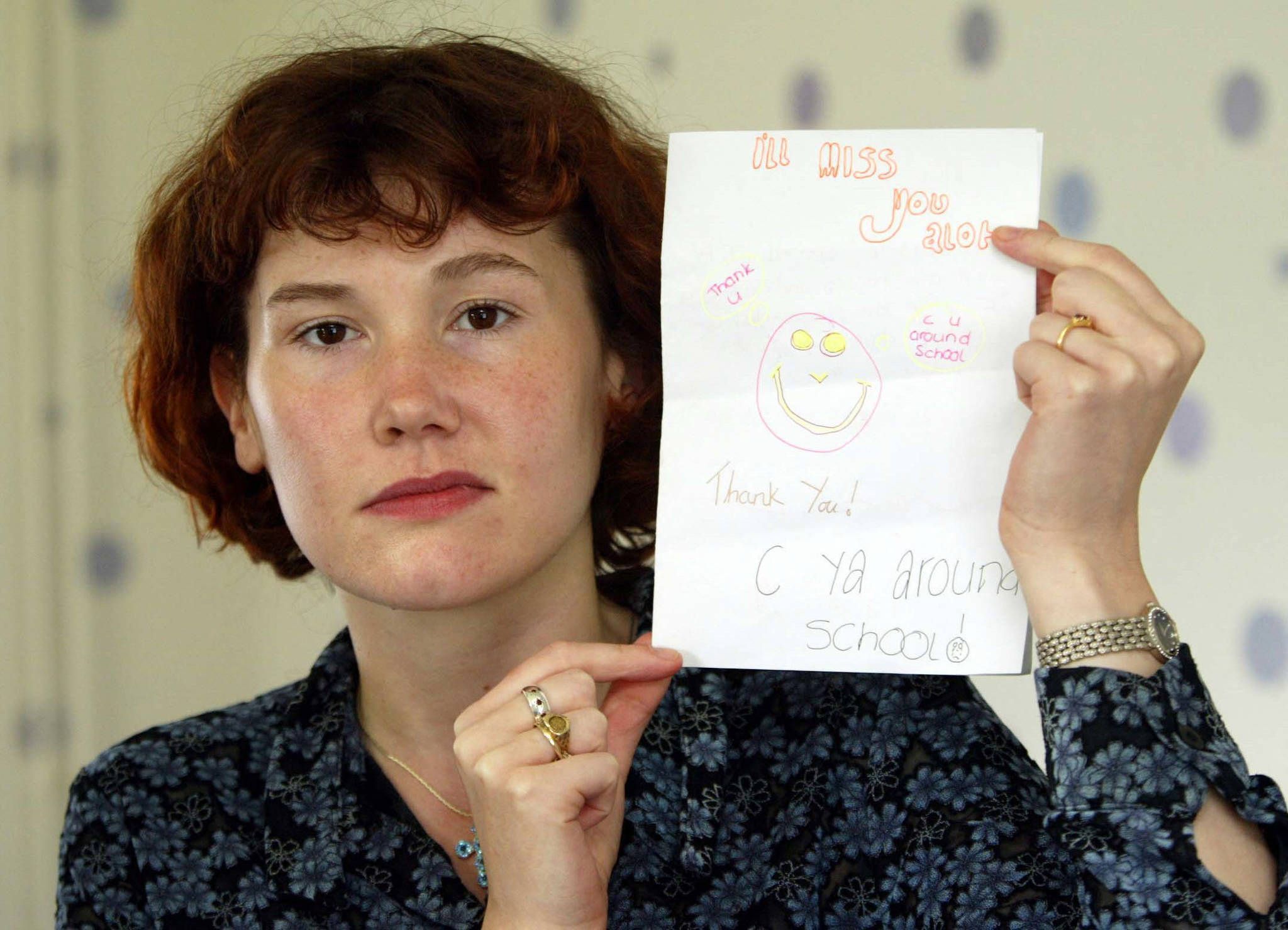 Maxine Carr is photographed on 17 August 2002 in Soham, north London. | Source: Getty Images