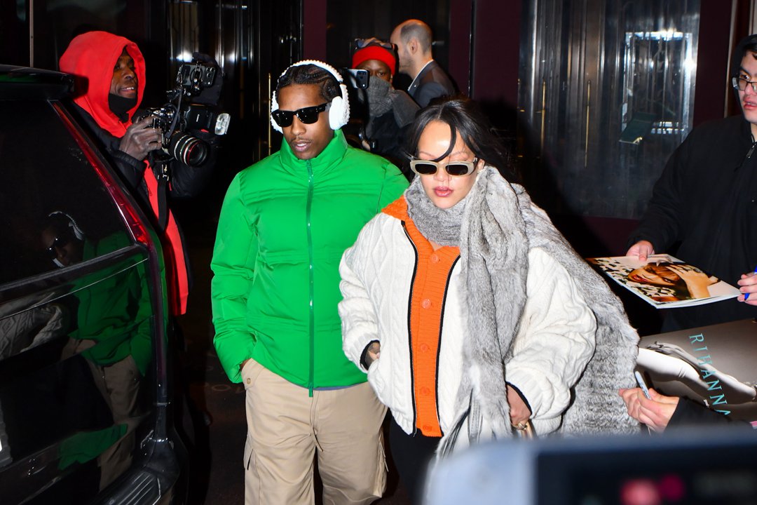 Rihanna and ASAP Rocky in Manhattan on January 20, 2026 in New York City | Source: Getty Images
