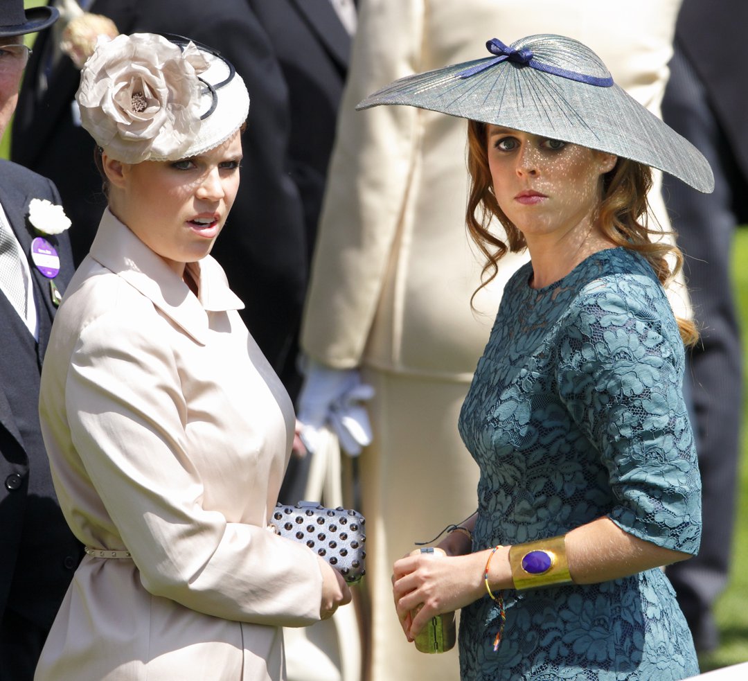 Princess Eugenie and Princess Beatrice on Day 1 of the Royal Ascot at Ascot Racecourse on 17 June 2014 in England. | Source: Getty Images