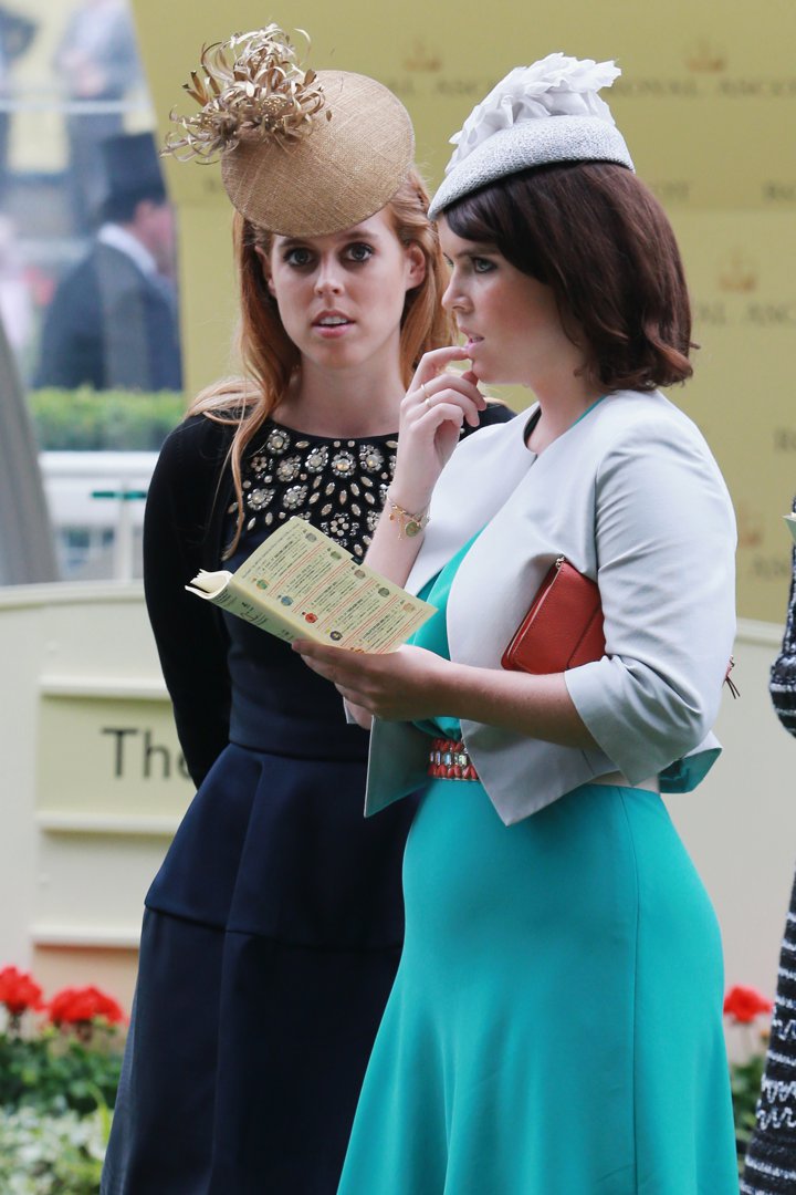 Princess Beatrice and Princess Eugenie during Ladies' Day on Day 3 of the Royal Ascot at Ascot Racecourse on 20 June 2013 in England. | Source: Getty Images