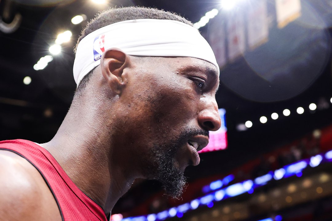 Bam Adebayo leaves the court after a win over the Washington Wizards at Kaseya Center on March 10, 2026, in Miami, Florida | Source: Getty Images