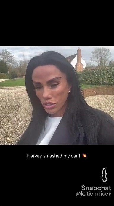 A screengrab of Katie Price's video, posted on 11 March 2026. | Source: Snapchat/Katie Price