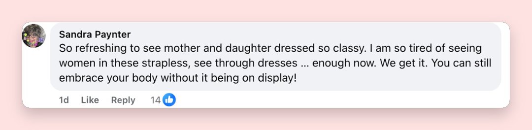 Fan comment about Vida McConaughey and Camila Alves, posted on March 11, 2026. | Source: Facebook/HELLO!