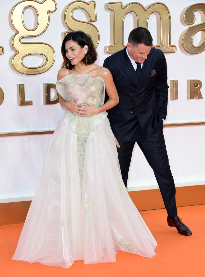 Jenna Dewan and Channing Tatum at the world premiere of 