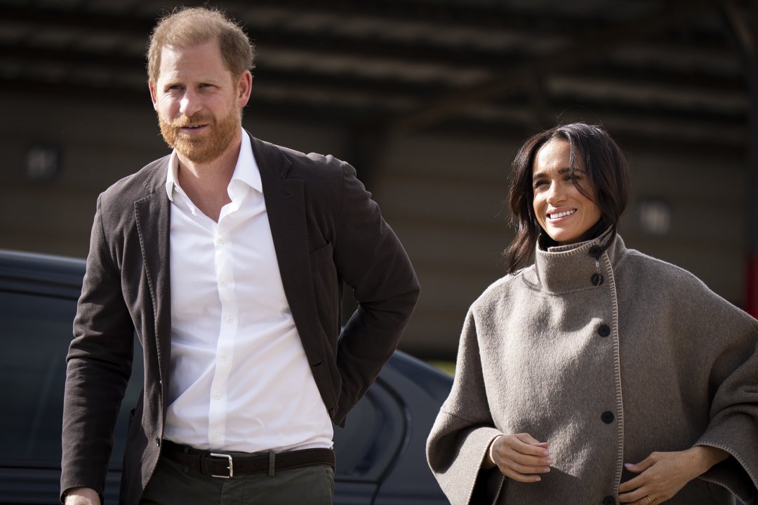 The Duke and Duchess of Sussex arriving for a visit to the National Centre for Rehabilitation of Addicts (NCRA), with a World Health Organisation delegation on 26 February 2026 in Amman, Jordan. | Source: Getty Images