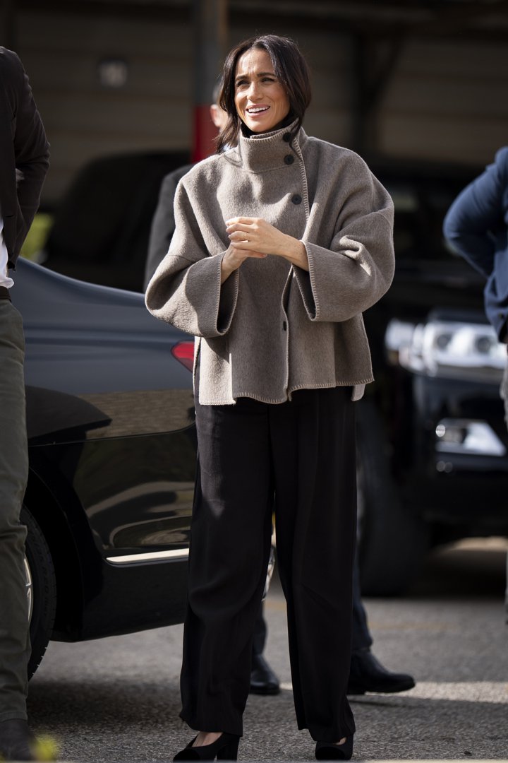 The Duchess of Sussex arriving for a visit to the National Centre for Rehabilitation of Addicts (NCRA), with a World Health Organisation delegation on 26 February 2026 in Amman, Jordan. | Source: Getty Images