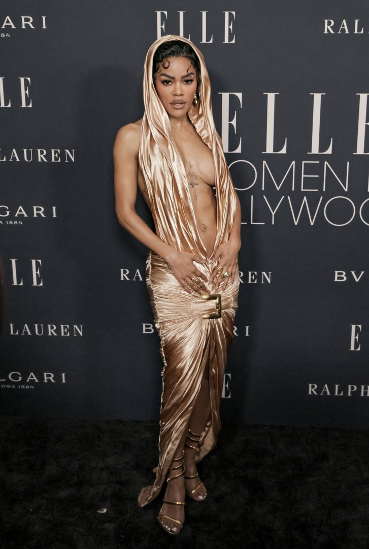 Teyana Taylor attends Elle Women in Hollywood at Four Seasons Hotel Los Angeles at Beverly Hills on November 17, 2025, in Los Angeles, California | Source: Getty Images