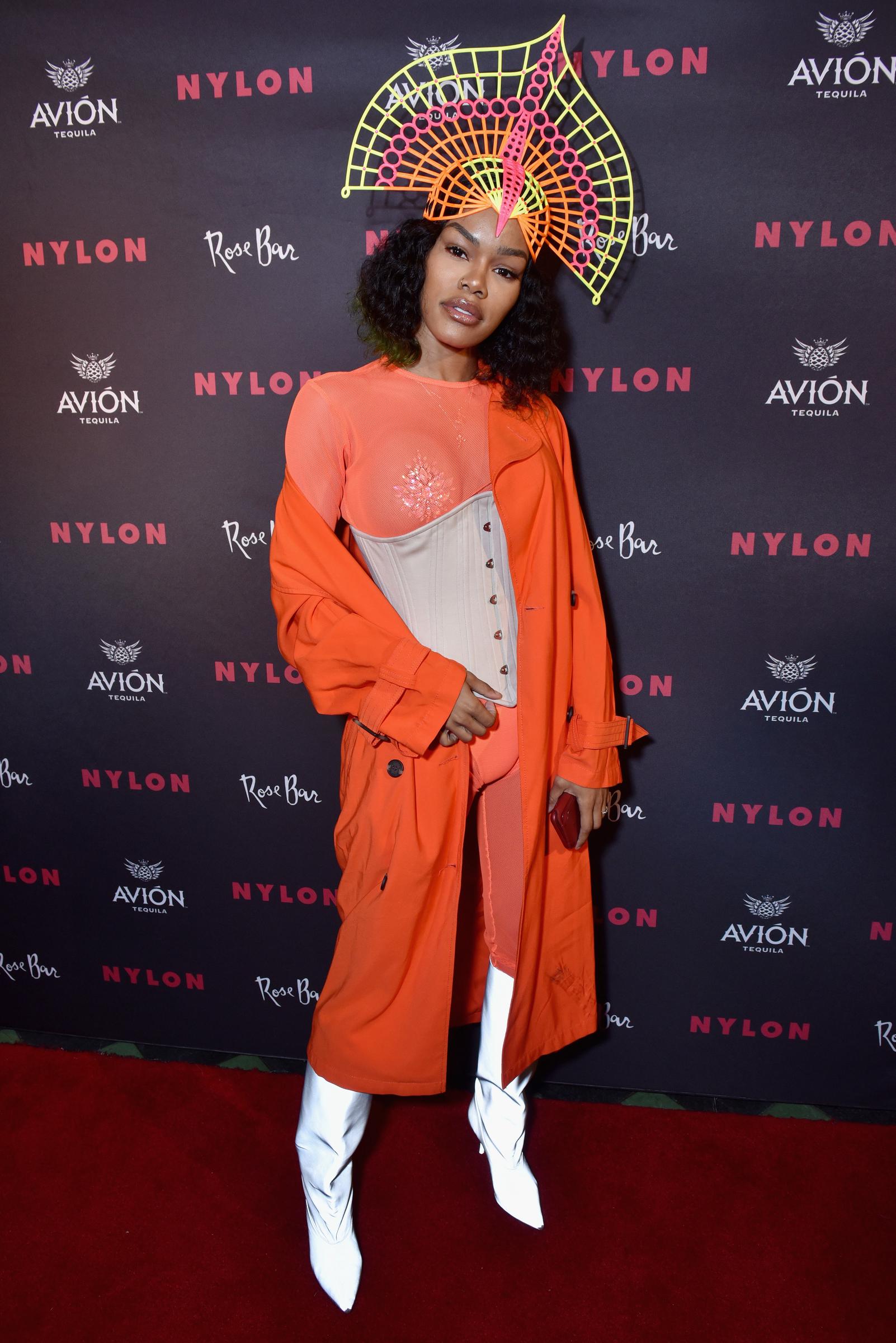 Teyana Taylor attends NYLON's Annual Rebel Fashion Party at Gramercy Park Hotel Rose Bar at Gramercy Park Hotel on September 12, 2018, in New York City | Source: Getty Images
