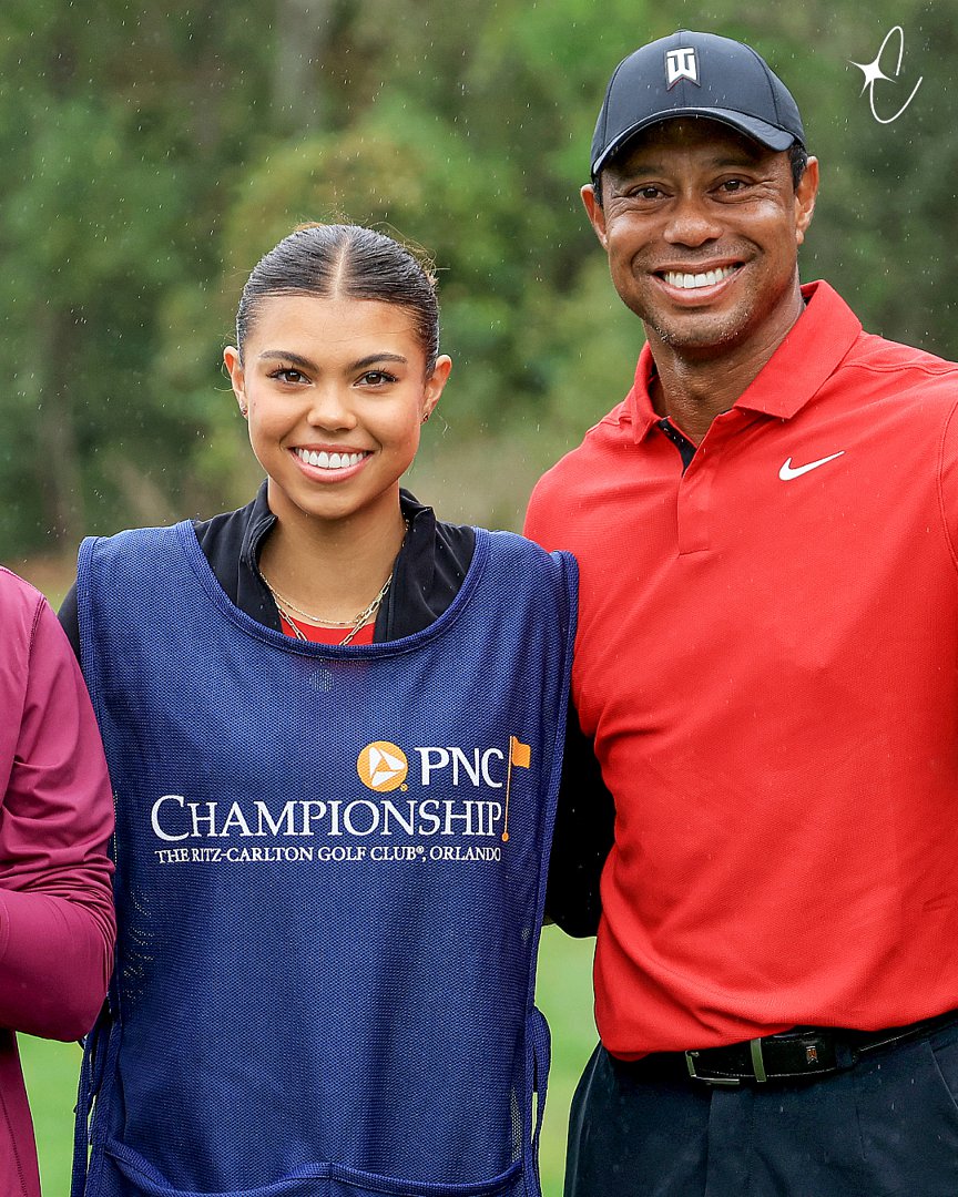 Tiger and Sam Woods during the final round of the PNC Championship at The Ritz-Carlton Golf Club on December 17, 2023, in Orlando, Florida | Source: Getty Images