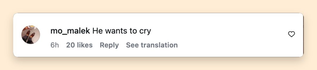 Netizen comment about Timothée Chalamet, posted on March 15, 2026. | Source: Instagram/enews