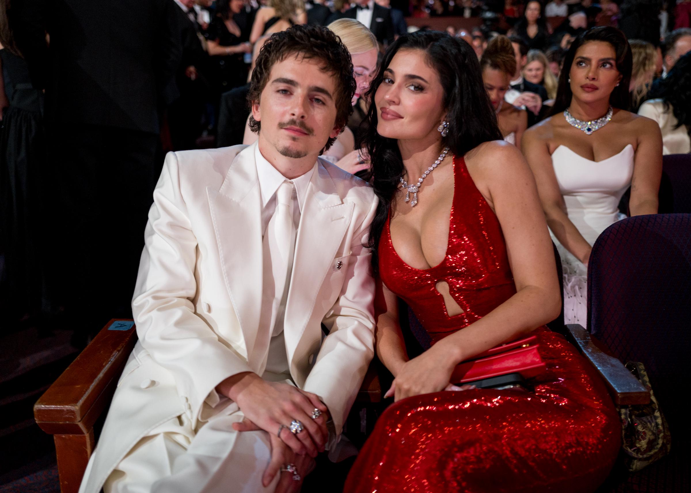 Timothée Chalamet and Kylie Jenner at the 98th Annual Oscars in Hollywood, California on March 15, 2026. | Source: Getty Images