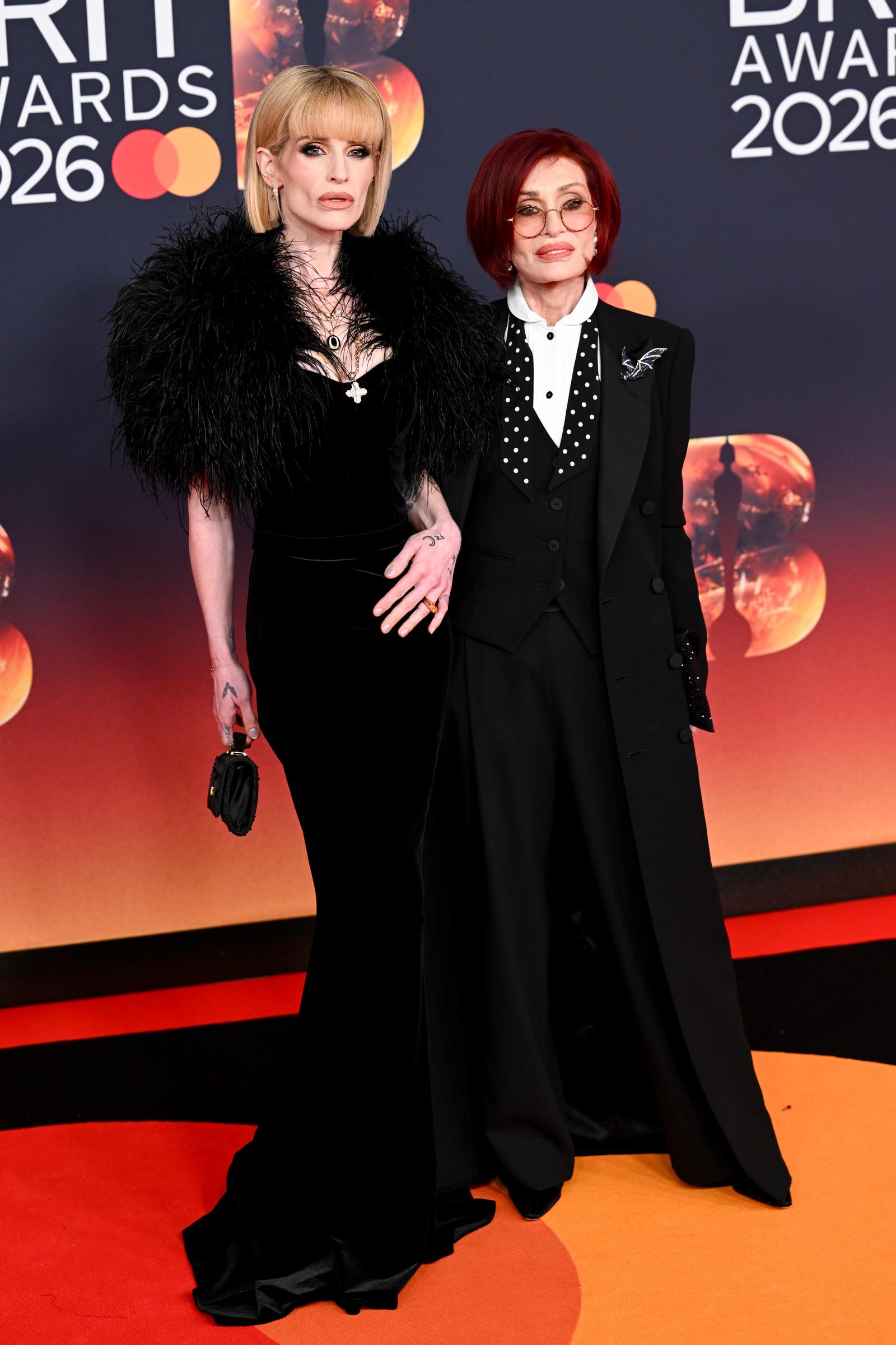 Kelly and Sharon Osbourne attend The BRIT Awards 2026 at Co-op Live on 28 February 2026 in Manchester, England. | Source: Getty Images