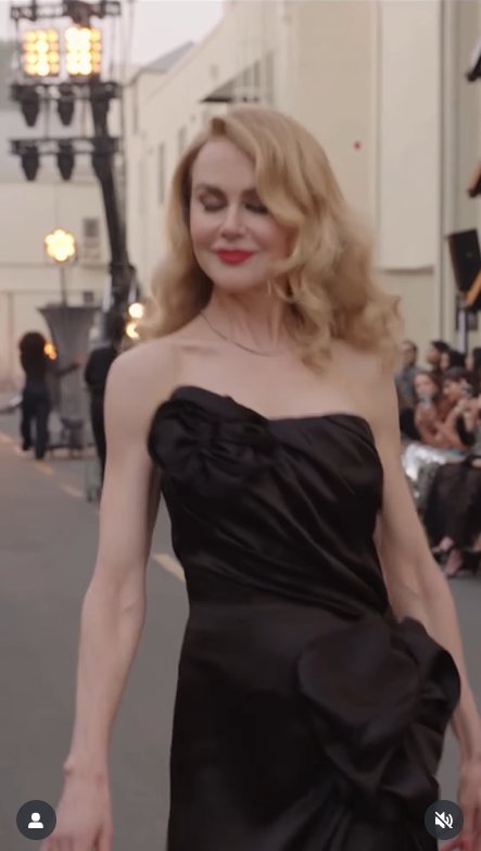 Nicole Kidman smiles as she walks the runway, as seen from a post dated October 27, 2025. | Source: Instagram/voguemagazine