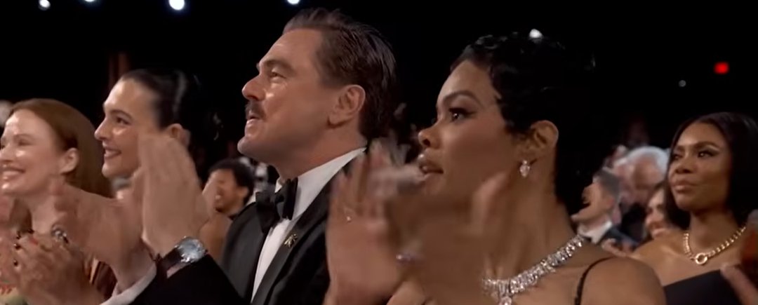 Other celebrities maintain a standing ovation as Michael B. Jordan took the stage after being announced as the 