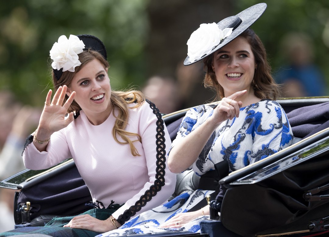 Princess Eugenie and Princess Beatrice during Trooping The Colour, the Queen's annual birthday parade, on 8 June 2019 in London, England. | Source: Getty Images